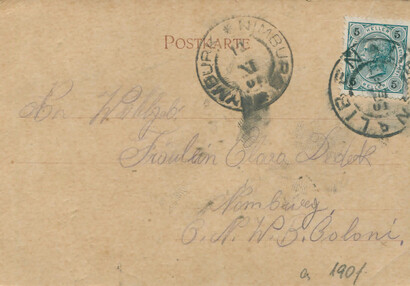 Pohlednice Karolinenthaler, zadní strana | © archiv Invalidovny