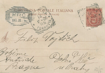 Pohlednice - Alpino, zadní strana | © archiv Invalidovny